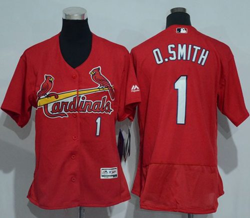 Ozzie Smith St. Louis Cardinals red Authentic jersey