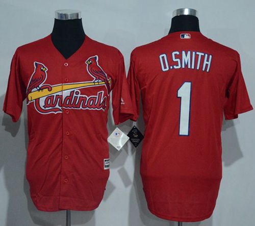 Ozzie Smith St. Louis Cardinals red jersey