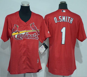 Ozzie Smith St. Louis Cardinals red Alternate jersey
