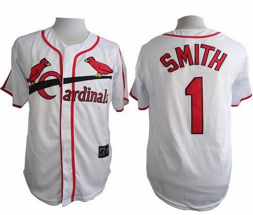 Ozzie Smith St. Louis Cardinals white Throwback jersey