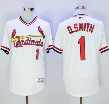 Ozzie Smith St. Louis Cardinals white Authentic jersey