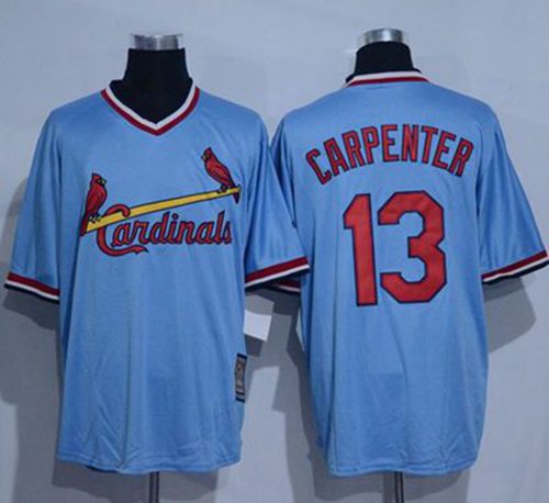 Matt Carpenter St. Louis Cardinals blue Throwback jersey