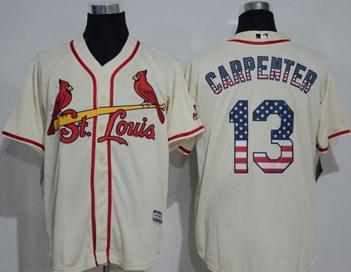Matt Carpenter St. Louis Cardinals cream Fashion jersey
