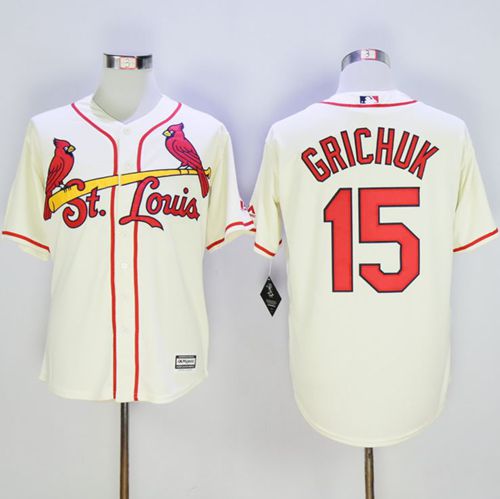 Randal Grichuk St. Louis Cardinals cream jersey