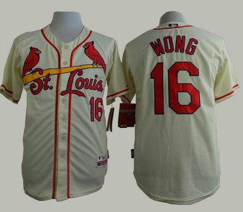Kolten Wong St. Louis Cardinals cream jersey