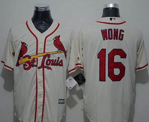 Kolten Wong St. Louis Cardinals cream jersey