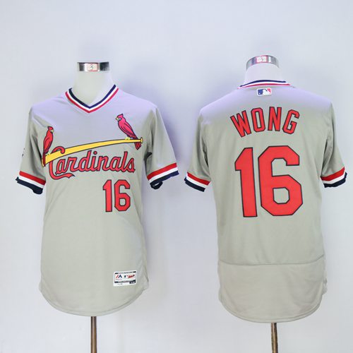 Kolten Wong St. Louis Cardinals grey Authentic jersey