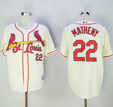 Mike Matheny St. Louis Cardinals cream jersey