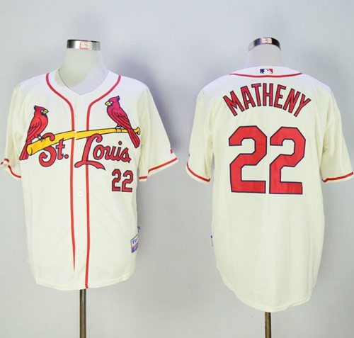 Mike Matheny St. Louis Cardinals cream jersey