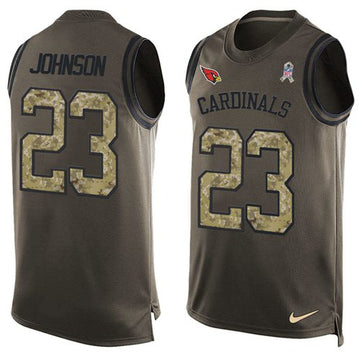 Chris Johnson Arizona Cardinals green Salute To Service jersey