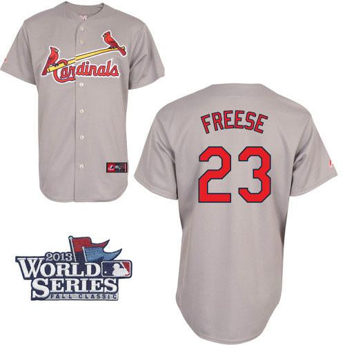 David Freese St. Louis Cardinals grey jersey