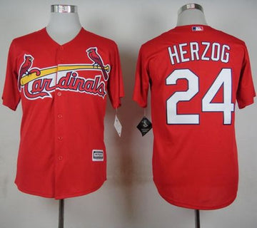 Whitey Herzog St. Louis Cardinals red jersey
