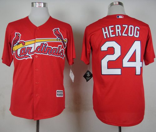 Whitey Herzog St. Louis Cardinals red jersey