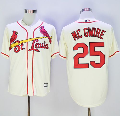 Mark McGwire St. Louis Cardinals cream jersey