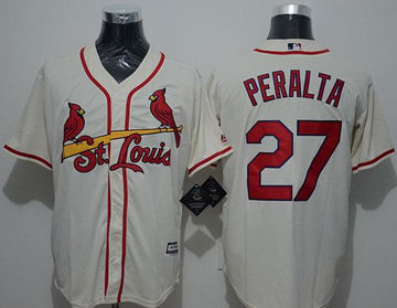 Jhonny Peralta St. Louis Cardinals cream jersey