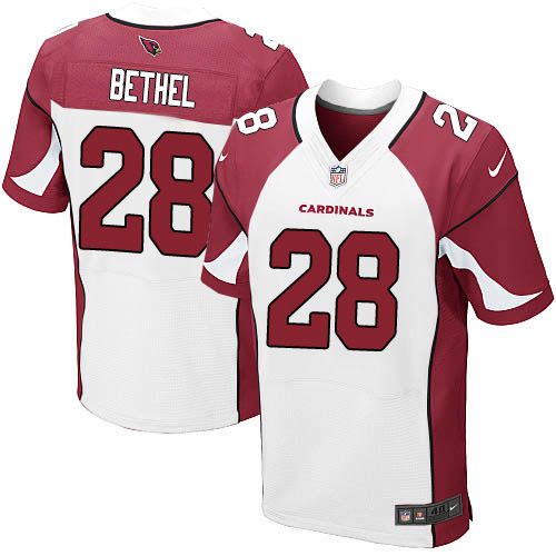 Justin Bethel Arizona Cardinals white Elite jersey