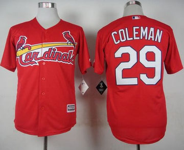 Vince Coleman St. Louis Cardinals red jersey