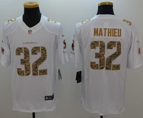 Tyrann Mathieu Arizona Cardinals white Salute To Service jersey