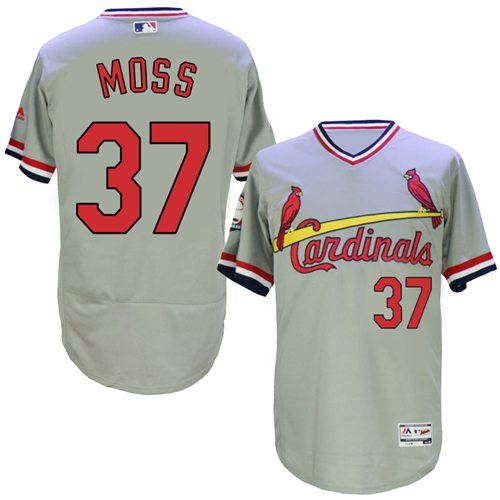 Brandon Moss St. Louis Cardinals grey Authentic jersey