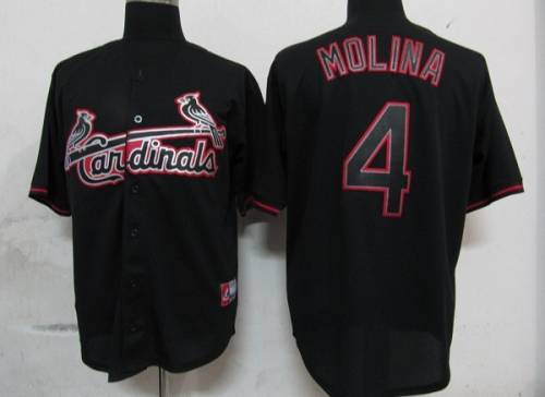 Yadier Molina St. Louis Cardinals black Fashion jersey