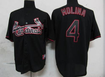 Yadier Molina St. Louis Cardinals black Fashion jersey