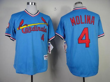 Yadier Molina St. Louis Cardinals blue jersey