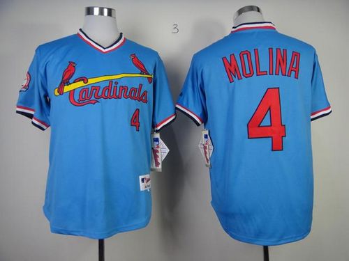 Yadier Molina St. Louis Cardinals blue jersey