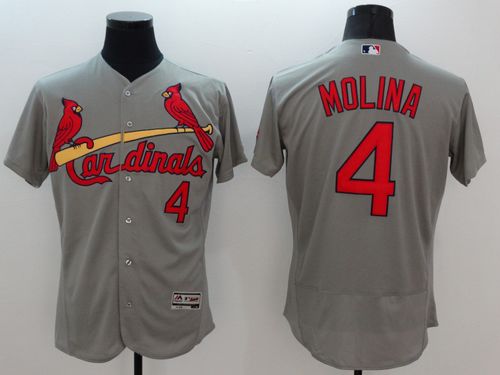 Yadier Molina St. Louis Cardinals grey Authentic jersey