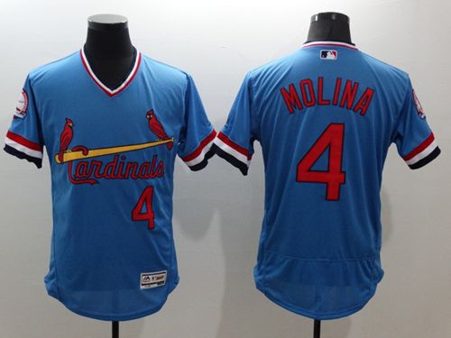 Yadier Molina St. Louis Cardinals blue Authentic jersey