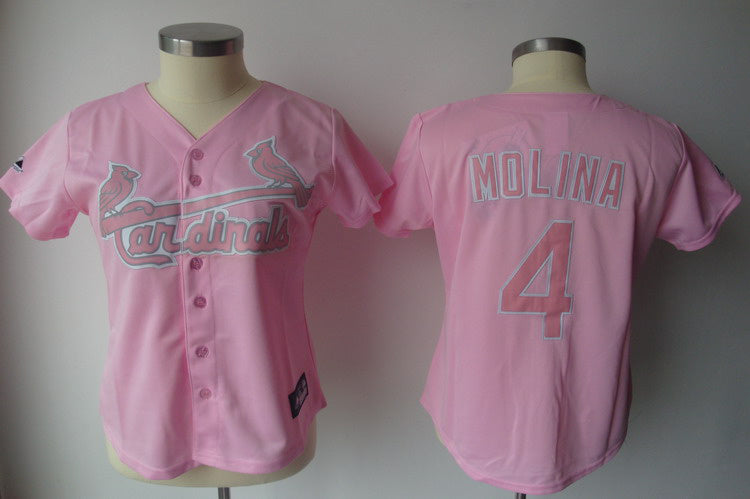 Yadier Molina St. Louis Cardinals pink Fashion jersey