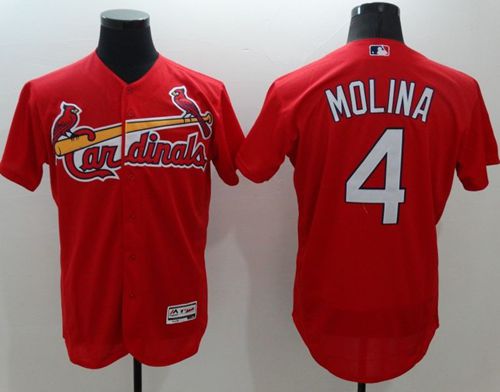 Yadier Molina St. Louis Cardinals red Authentic jersey