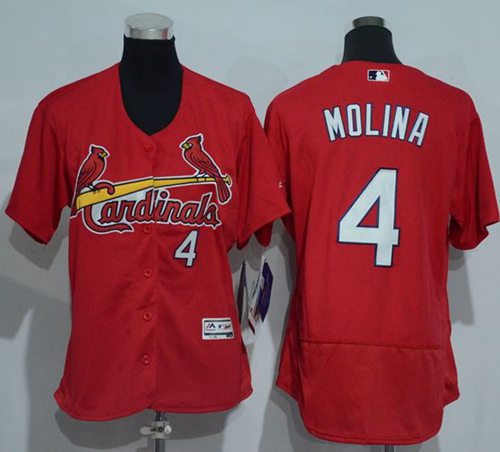 Yadier Molina St. Louis Cardinals red Authentic jersey