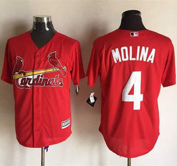 Yadier Molina St. Louis Cardinals red jersey