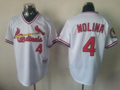 Yadier Molina St. Louis Cardinals white jersey