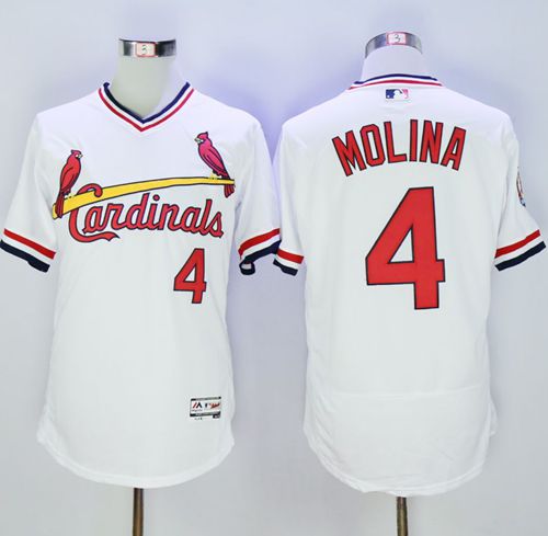 Yadier Molina St. Louis Cardinals white Authentic jersey