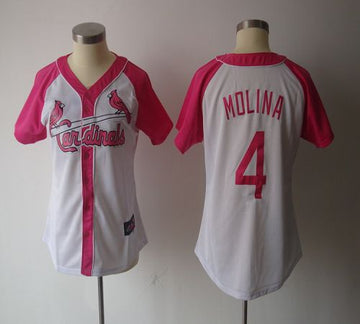 Yadier Molina St. Louis Cardinals white-pink Fashion jersey
