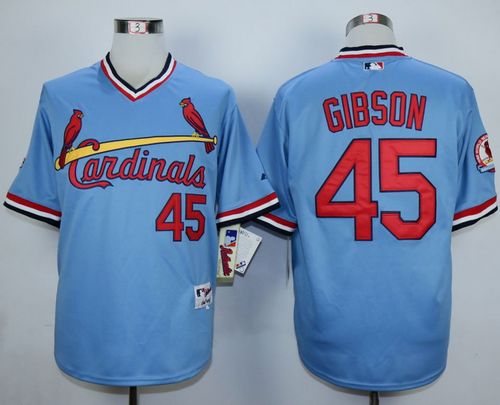 Bob Gibson St. Louis Cardinals blue jersey