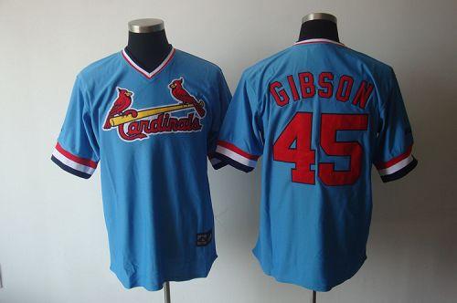 Bob Gibson St. Louis Cardinals blue Throwback jersey