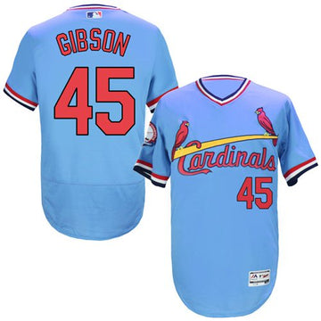 Bob Gibson St. Louis Cardinals blue Authentic jersey