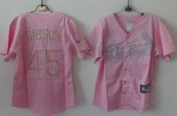 Bob Gibson St. Louis Cardinals pink Fashion jersey