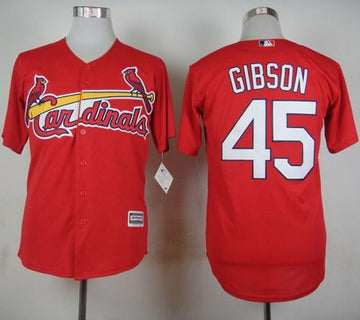 Bob Gibson St. Louis Cardinals red jersey