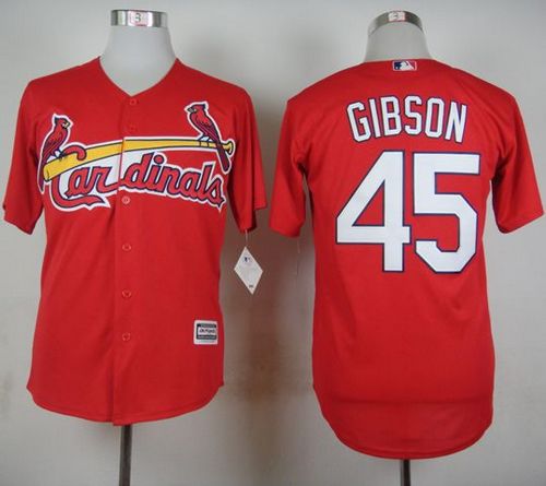 Bob Gibson St. Louis Cardinals red jersey