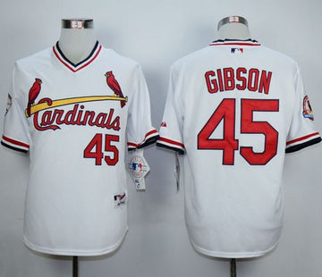 Bob Gibson St. Louis Cardinals white jersey