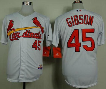 Bob Gibson St. Louis Cardinals white jersey
