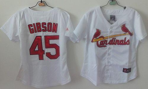 Bob Gibson St. Louis Cardinals white Home jersey