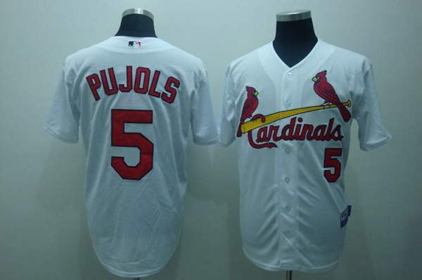 Albert Pujols St. Louis Cardinals white jersey