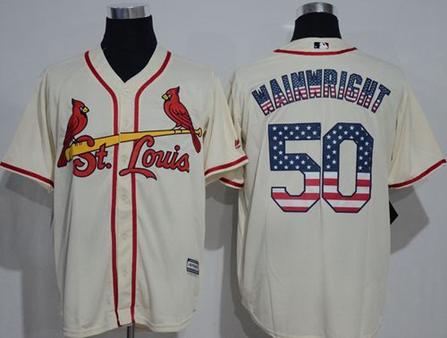 Adam Wainwright St. Louis Cardinals cream Fashion jersey