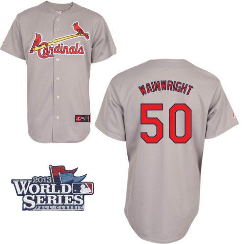 Adam Wainwright St. Louis Cardinals grey jersey
