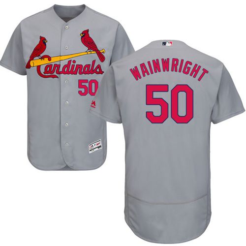 Adam Wainwright St. Louis Cardinals grey Authentic jersey