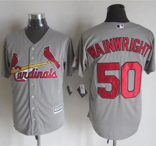 Adam Wainwright St. Louis Cardinals grey jersey